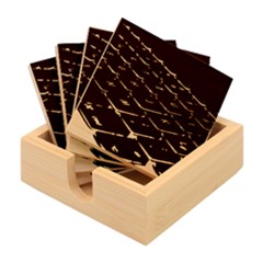 Computer Keyboard Bamboo Coaster Set by Ket1n9