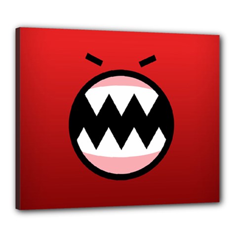 Funny Angry Canvas 24  X 20  (stretched) by Ket1n9