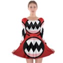 Funny Angry Long Sleeve Skater Dress View1