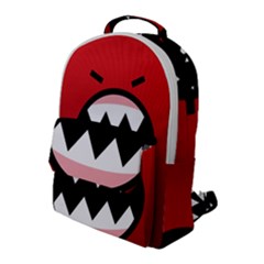 Funny Angry Flap Pocket Backpack (large) by Ket1n9