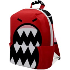 Funny Angry Zip Up Backpack by Ket1n9