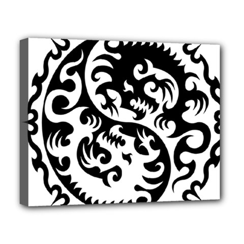 Ying Yang Tattoo Deluxe Canvas 20  X 16  (stretched) by Ket1n9