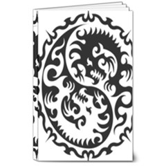 Ying Yang Tattoo 8  X 10  Softcover Notebook by Ket1n9