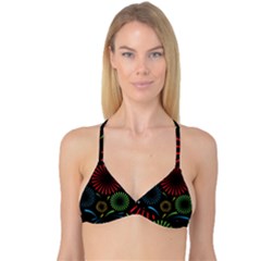 Fireworks With Star Vector Reversible Tri Bikini Top by Ket1n9