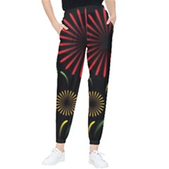 Fireworks With Star Vector Women s Tapered Pants by Ket1n9