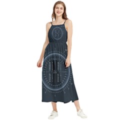 Minimalistic Knowledge Mathematics Trigonometry Boho Sleeveless Summer Dress by Ket1n9