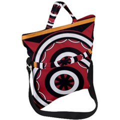 Toraja Pattern Pa barre Allo Fold Over Handle Tote Bag by Ket1n9