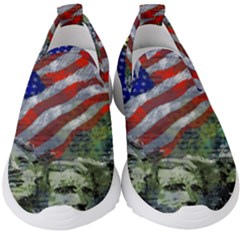 Usa United States Of America Images Independence Day Kids  Slip On Sneakers by Ket1n9