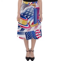 Independence Day United States Of America Classic Midi Skirt by Ket1n9