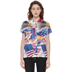 Independence Day United States Of America Short Sleeve Pocket Shirt by Ket1n9