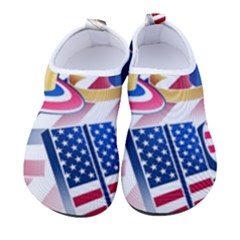 United States Of America Usa  Images Independence Day Men s Sock-style Water Shoes by Ket1n9