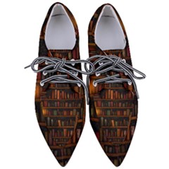 Books Library Pointed Oxford Shoes by Ket1n9