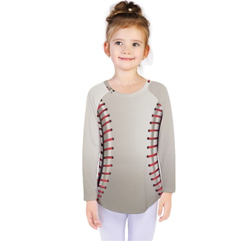 Baseball Kids  Long Sleeve T-shirt by Ket1n9