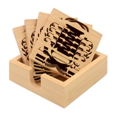 Car Engine Bamboo Coaster Set by Ket1n9