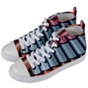 Shingle-roof-shingles-roofing-tile Women s Mid-Top Canvas Sneakers View2