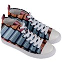 Shingle-roof-shingles-roofing-tile Women s Mid-Top Canvas Sneakers View3