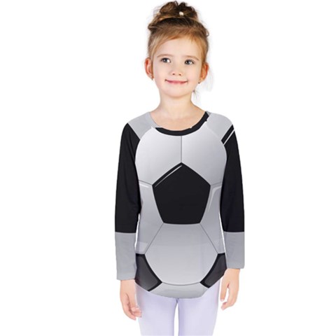 Soccer Ball Kids  Long Sleeve T-shirt by Ket1n9