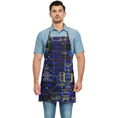 Technology Circuit Board Layout Kitchen Apron by Ket1n9