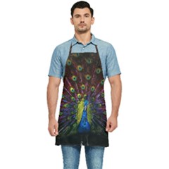 Beautiful Peacock Feather Kitchen Apron by Ket1n9