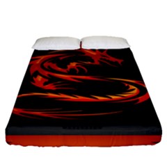 Dragon Fitted Sheet (queen Size) by Ket1n9