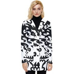 Ying Yang Tattoo Button Up Hooded Coat  by Ket1n9