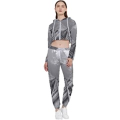 Architecture-skyscraper Cropped Zip Up Lounge Set by Ket1n9