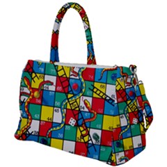 Snakes And Ladders Duffel Travel Bag by Ket1n9