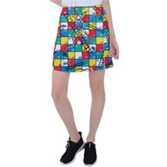 Snakes And Ladders Tennis Skirt by Ket1n9