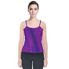 Abstract-fantastic-fractal-gradient Velvet Spaghetti Strap Top by Ket1n9