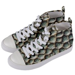 Ocean Pattern Women s Mid-top Canvas Sneakers by Ket1n9