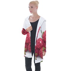 Fruit-healthy-vitamin-vegan Longline Hooded Cardigan by Ket1n9