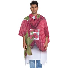 Fruit-healthy-vitamin-vegan Men s Hooded Rain Ponchos by Ket1n9