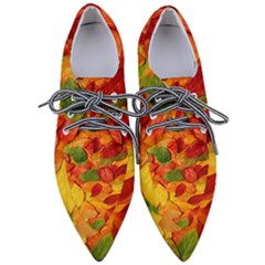 Leaves Texture Pointed Oxford Shoes by Ket1n9