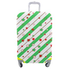 Christmas Paper Stars Pattern Texture Background Colorful Colors Seamless Luggage Cover (medium) by Ket1n9