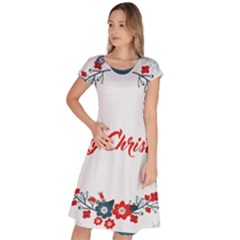 Merry-christmas-christmas-greeting Classic Short Sleeve Dress by Ket1n9