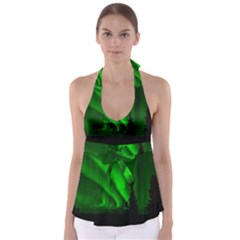 Aurora-borealis-northern-lights- Tie Back Tankini Top by Ket1n9