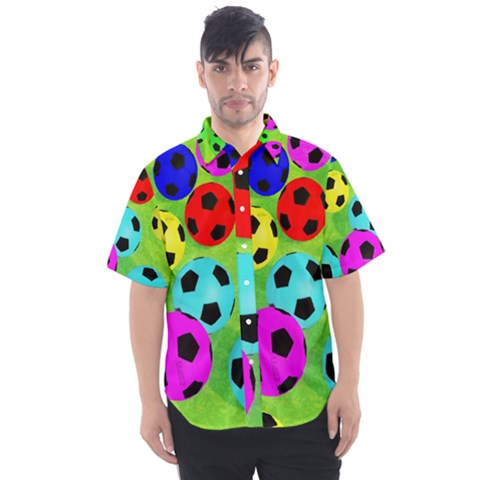 Balls Colors Men s Short Sleeve Shirt by Ket1n9