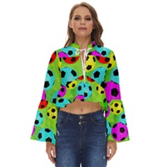 Balls Colors Boho Long Bell Sleeve Top by Ket1n9