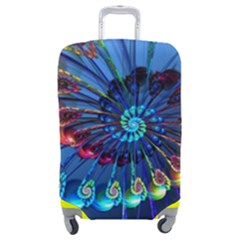 Top Peacock Feathers Luggage Cover (medium) by Ket1n9