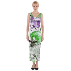 Horse-horses-animal-world-green Fitted Maxi Dress by Ket1n9