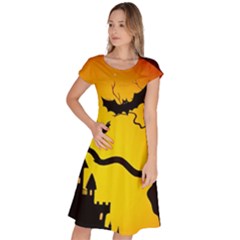 Halloween Night Terrors Classic Short Sleeve Dress by Ket1n9