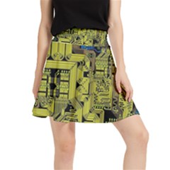 Technology Circuit Board Waistband Skirt by Ket1n9