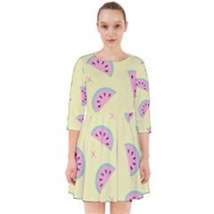 Watermelon Wallpapers  Creative Illustration And Patterns Smock Dress by Ket1n9