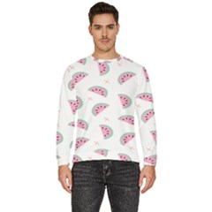 Watermelon Wallpapers  Creative Illustration And Patterns Men s Fleece Sweatshirt by Ket1n9