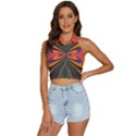 Casanova Abstract Art-colors Cool Druffix Flower Freaky Trippy Backless Halter Cami Shirt View1