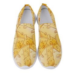 Cheese-slices-seamless-pattern-cartoon-style Women s Slip On Sneakers by Ket1n9