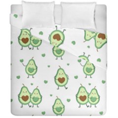 Cute-seamless-pattern-with-avocado-lovers Duvet Cover Double Side (california King Size) by Ket1n9