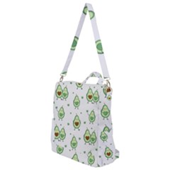 Cute-seamless-pattern-with-avocado-lovers Crossbody Backpack by Ket1n9