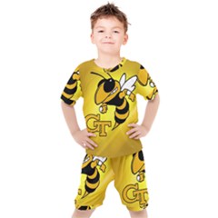 Georgia Institute Of Technology Ga Tech Kids  T-shirt And Shorts Set by Ket1n9