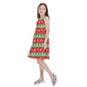 Christmas-papers-red-and-green Kids  Skater Dress View2